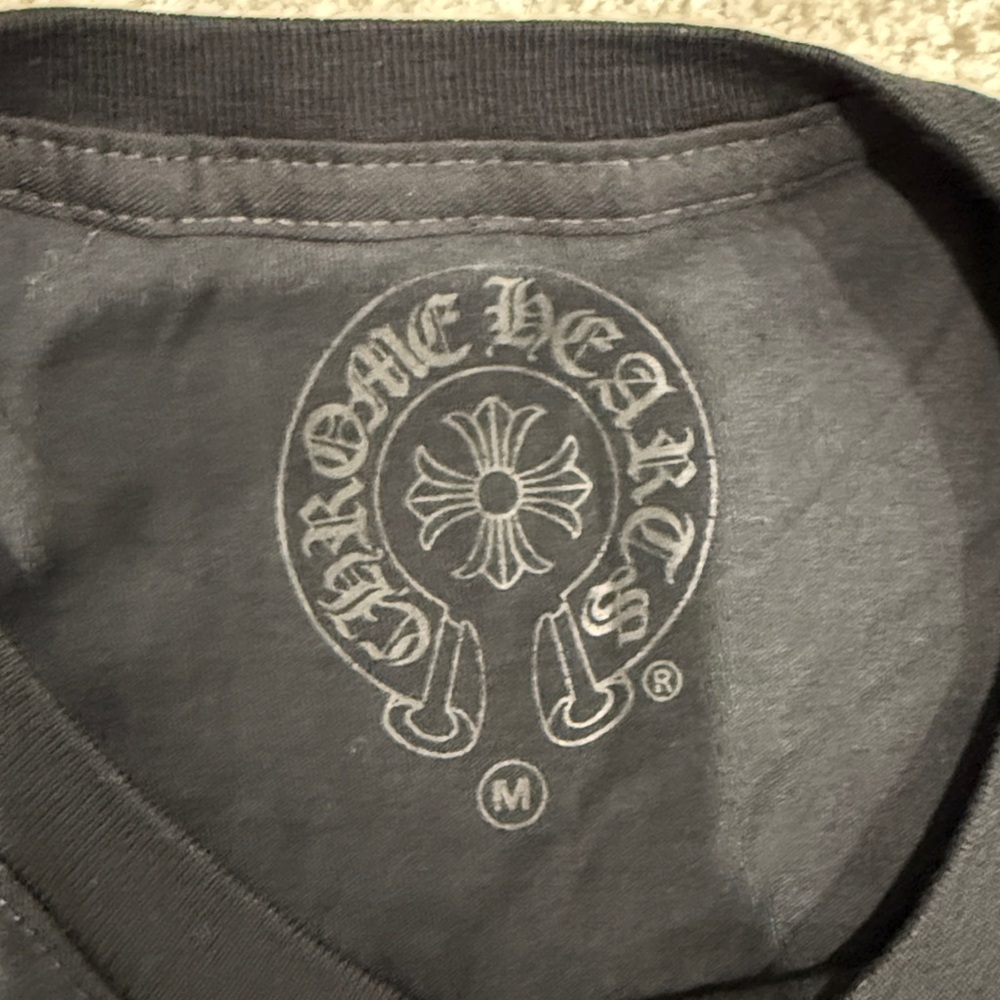New Chrome Hearts Black Short Sleeve pocket Tee shirt medium - Picture 2 of 4